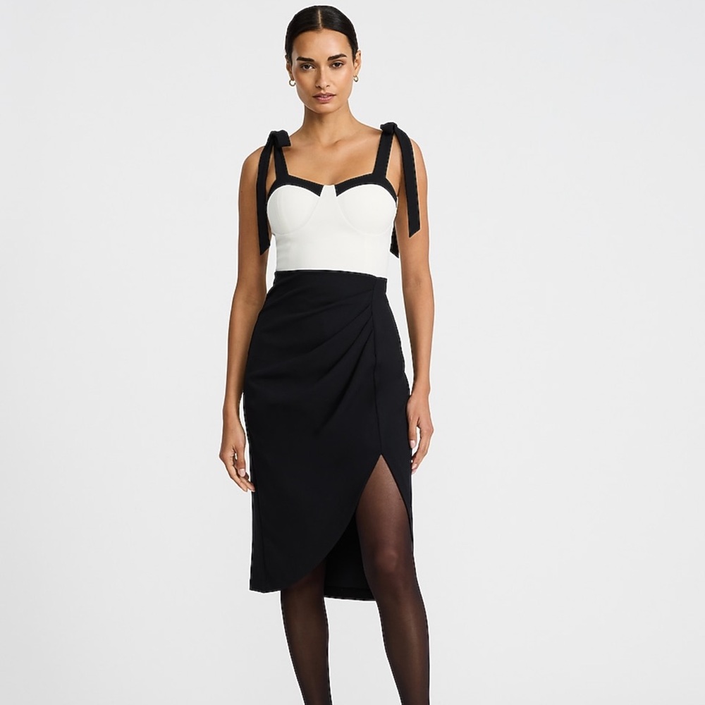 Express Two-Tone Midi Dress